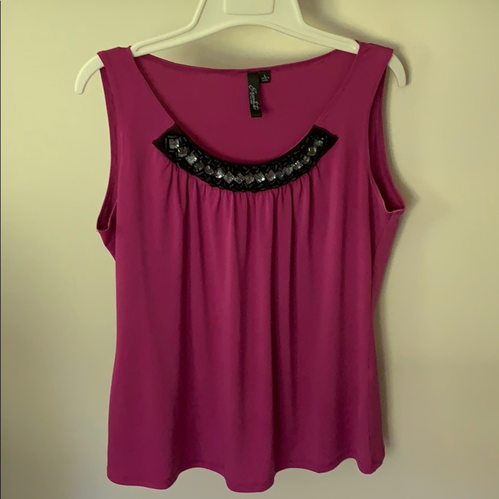 Dressy sleeveless blouse